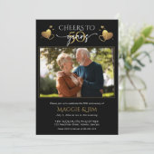 50周年記念写真 ウェディングアニバーサリーにお祝いを 招待状 (スタンド正面)