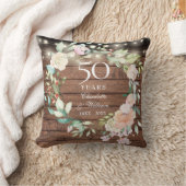50周年記念写真 レトロな花のイルミネーション クッション (ブランケット)