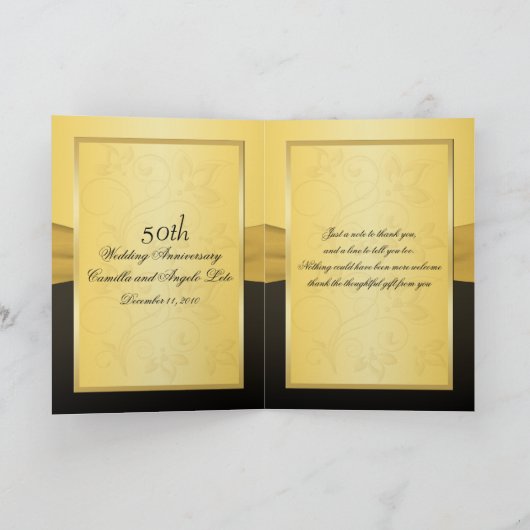 50周年記念参加ハートサンキューカード サンキューカード (内部)