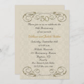 50周年記念巻華美物招待状 招待状 (正面/裏面)