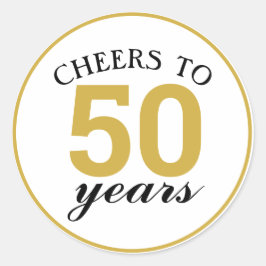 50周年記念応援～50年金ゴールド ラウンドシール