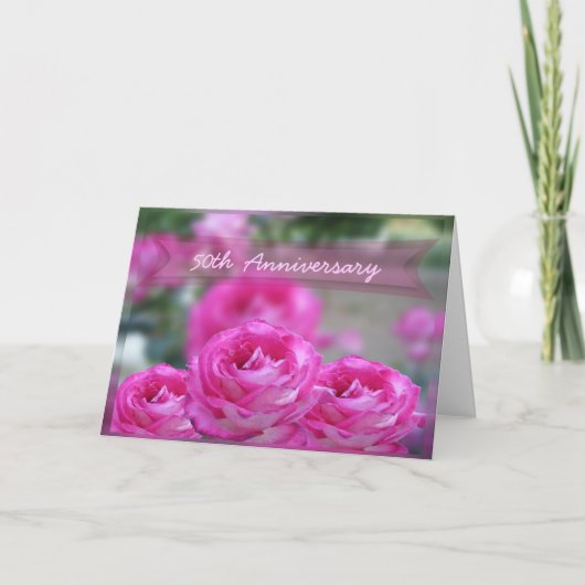 50周年記念招待状カード 招待状 (正面)