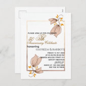 50周年記念招待状グリーンリー結婚ズ・アニ シーズンポストカード (正面/裏面)