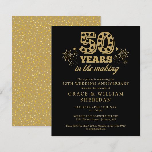 50周年記念招待状 (正面/裏面)