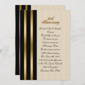 50周年記念招待状 エレガント 招待状 (正面/裏面)