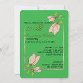 50周年記念招待状, グリーンウェディング アニバーサリー セーブザデート (正面)