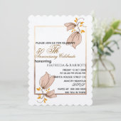 50周年記念招待状, グリーンウェディング アニバーサリー 招待状 (スタンド正面)