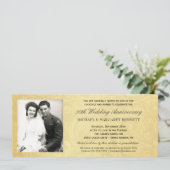 50周年記念招待状 - ヴィンテージゴールドダマスク 招待状 (スタンド正面)