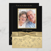 50周年記念招待状(写真挿入付き) 招待状 (正面/裏面)