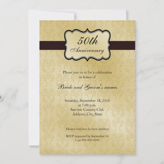 50周年記念招待状 招待状 (正面)