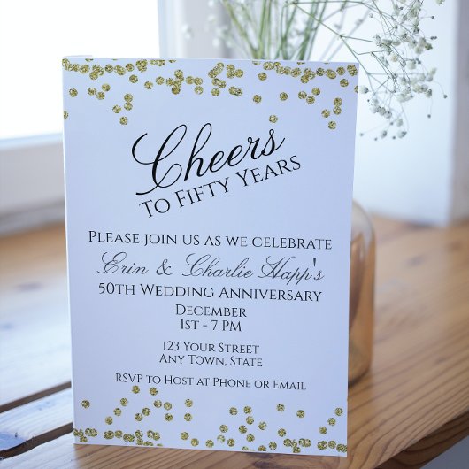 50周年記念招待状 招待状