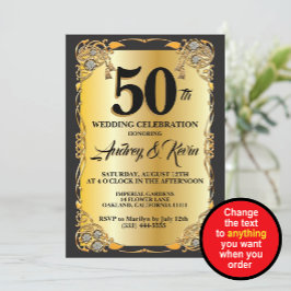 50周年記念招待状 招待状