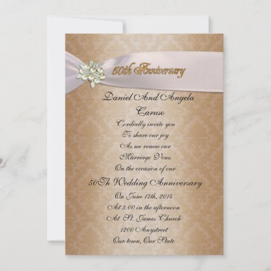 50周年記念招待状 招待状 (正面)