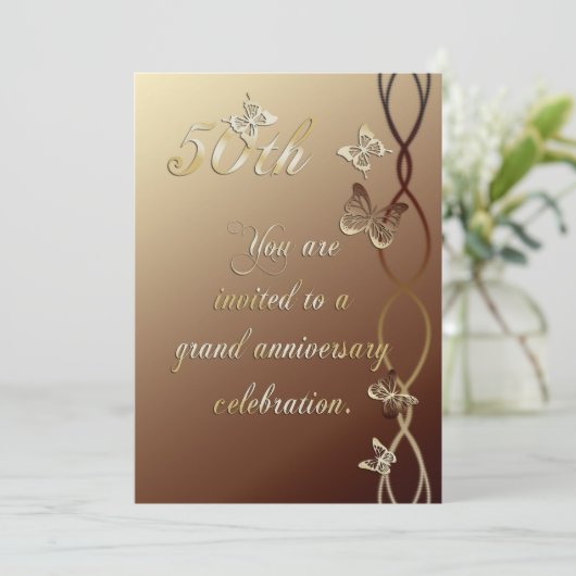 50周年記念招待状 招待状 (スタンド正面)