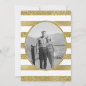 50周年記念招待状、疑似グリッター、写真付き 招待状 (裏面)