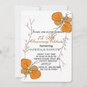 50周年記念招待状, 緑の結婚記念日 招待状 (正面)