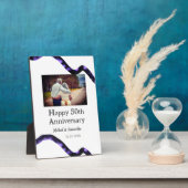 50周年記念日おめでとう　名前　写真　日付を追加 フォトプラーク (側面)