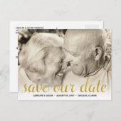 50周年記念日 保存日付のお知らせ 案内ポストカード (正面/裏面)