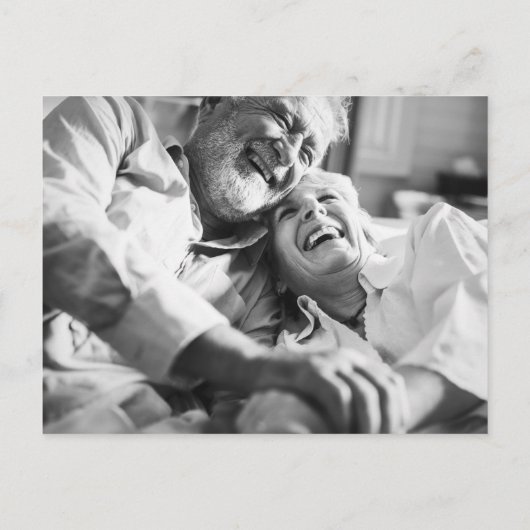 50周年記念日 保存日付 カレンダー ゴールド フォト 案内ポストカード (裏面)