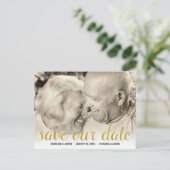 50周年記念日 保存日付 案内ポストカード (スタンド正面)