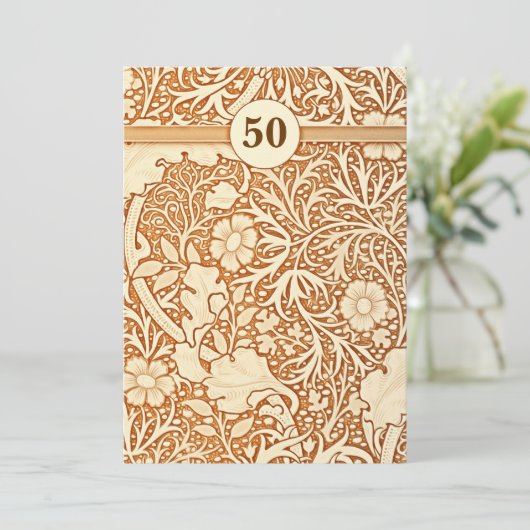 50周年記念日 招待状 (スタンド正面)