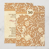 50周年記念日 招待状 (正面/裏面)