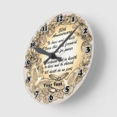 50周年記念時計 ラウンド壁時計 (傾斜)