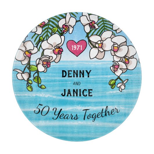 50周年記念熱帯ビーチラン カッティングボード (正面)