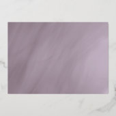 50周年記念祝賀 ゴールドフレーム ミュートプラム 箔招待状 (裏面)