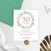 50周年記念素朴招待状