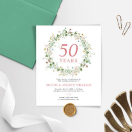 50周年記念素朴招待状
