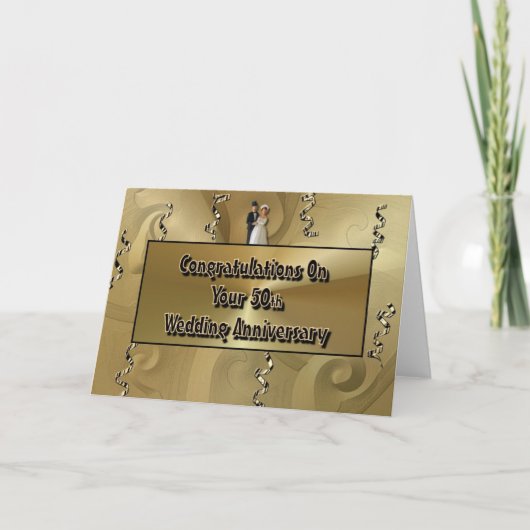 50周年記念結婚おめでとう カード (正面)
