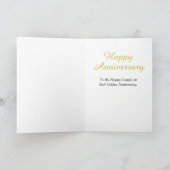 50周年記念結婚お祝いカード カード (内部)