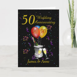 50周年記念結婚お祝いカード カード