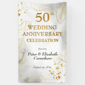 50周年記念結婚お祝いゴールデンパーティー 横断幕