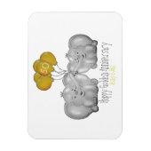 50周年記念結婚かわいいゾウ マグネット (縦)