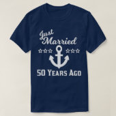 50周年記念結婚たった今結婚しました50年Cru Tシャツ (デザイン正面)