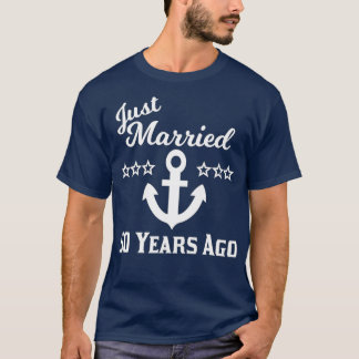 50周年記念結婚たった今結婚しました50年Cru Tシャツ