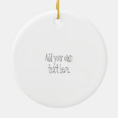 50周年記念結婚のかわいい象 セラミックオーナメント (裏面)