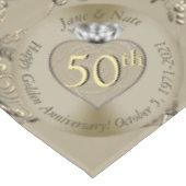 50周年記念結婚のテーブルクロス テーブルクロス (アングル)