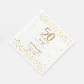 50周年記念結婚のミセス・ライト・おもしろい スタンダードランチョンナプキン (角)