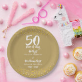 50周年記念結婚のミセス・ライト・おもしろい ペーパープレート (パーティー)