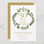 50周年記念結婚の森の緑 セーブザデート (正面/裏面)