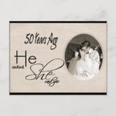 50周年記念結婚はがき インビテーションポストカード (正面)