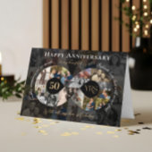 50周年記念結婚インフィニティ写真コラージュ カード