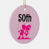 50周年記念結婚オーナメント セラミックオーナメント (右)