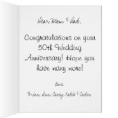 50周年記念結婚カード (内側(右))