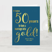 50周年記念結婚カード カード (正面)