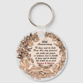 50周年記念結婚キーチカスタムェーン キーホルダー