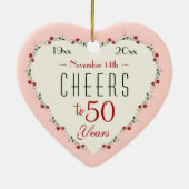 50周年記念結婚クリスマスプレゼント応援 セラミックオーナメント (裏面)